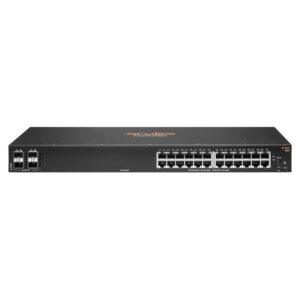 Hewlett Packard Enterprise Aruba 6100 24G 4SFP+ Switch Aruba 6100 24G 4SFP+,  Managed, L3, Gigabit Ethernet (10/100/1000), Rack mounting, 1U