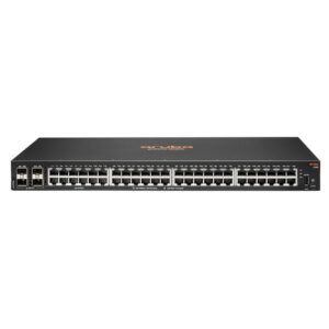 Hewlett Packard Enterprise Aruba 6100 48G 4SFP+ Switch Aruba 6100 48G 4SFP+,  Managed, L3, Gigabit Ethernet (10/100/1000), Rack mounting, 1U