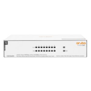 Hewlett Packard Enterprise Aruba Instant On 1430 8G  Class4 Poe 64W Unmanaged L2  Gigabit Ethernet (10/100/1000) Power Over Ethernet (Poe) White
