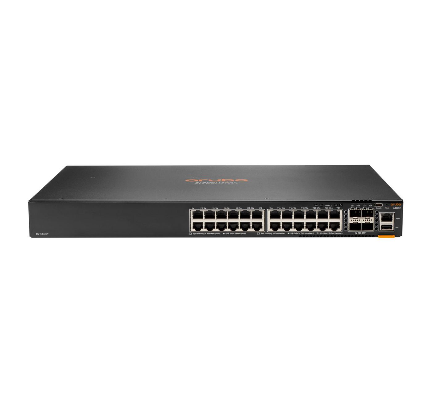 Hewlett Packard Enterprise Aruba 6200F 24G 4SFP+ Managed L3 Gigabit Ethernet (10/100/1000) 1U