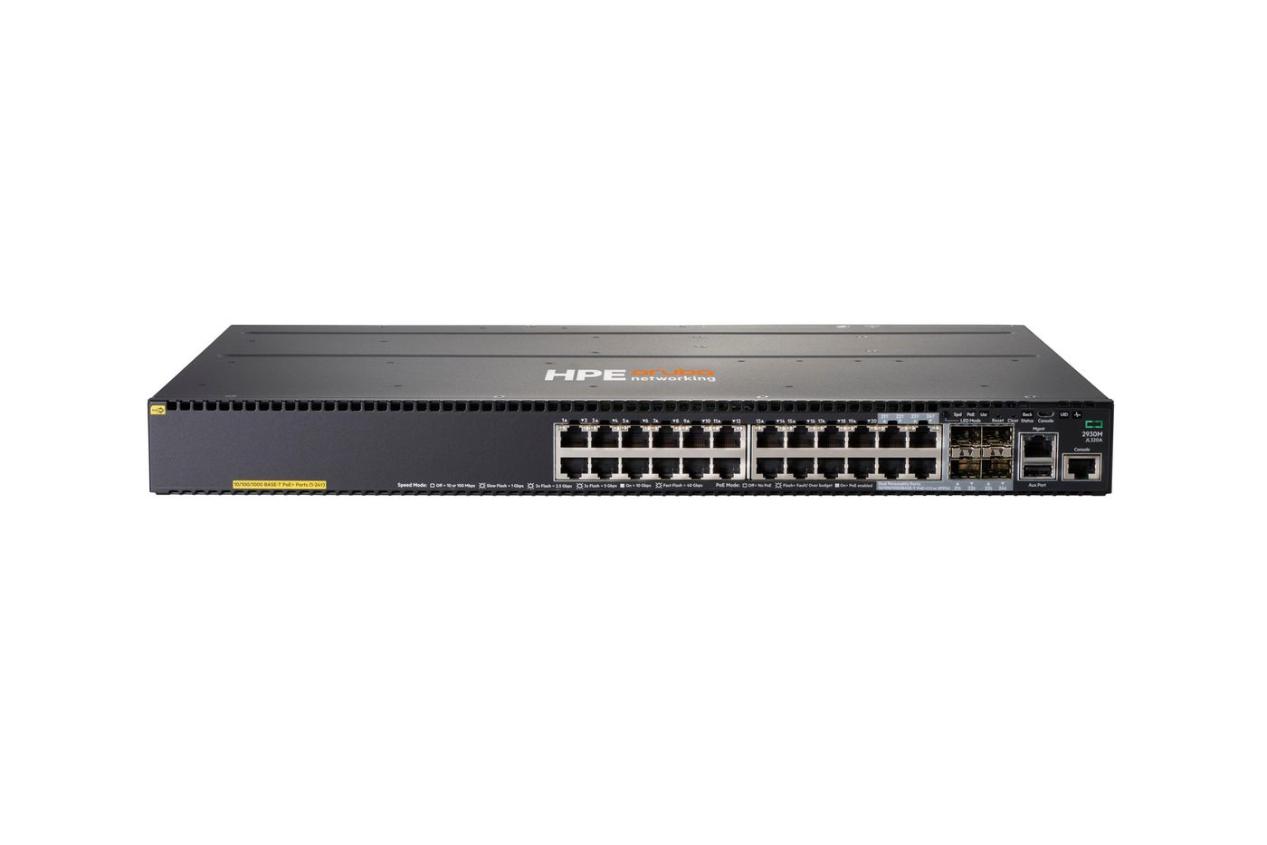 Hewlett Packard Enterprise Aruba 2930M **New Retail** 24G PoE+with 1-slot Swi