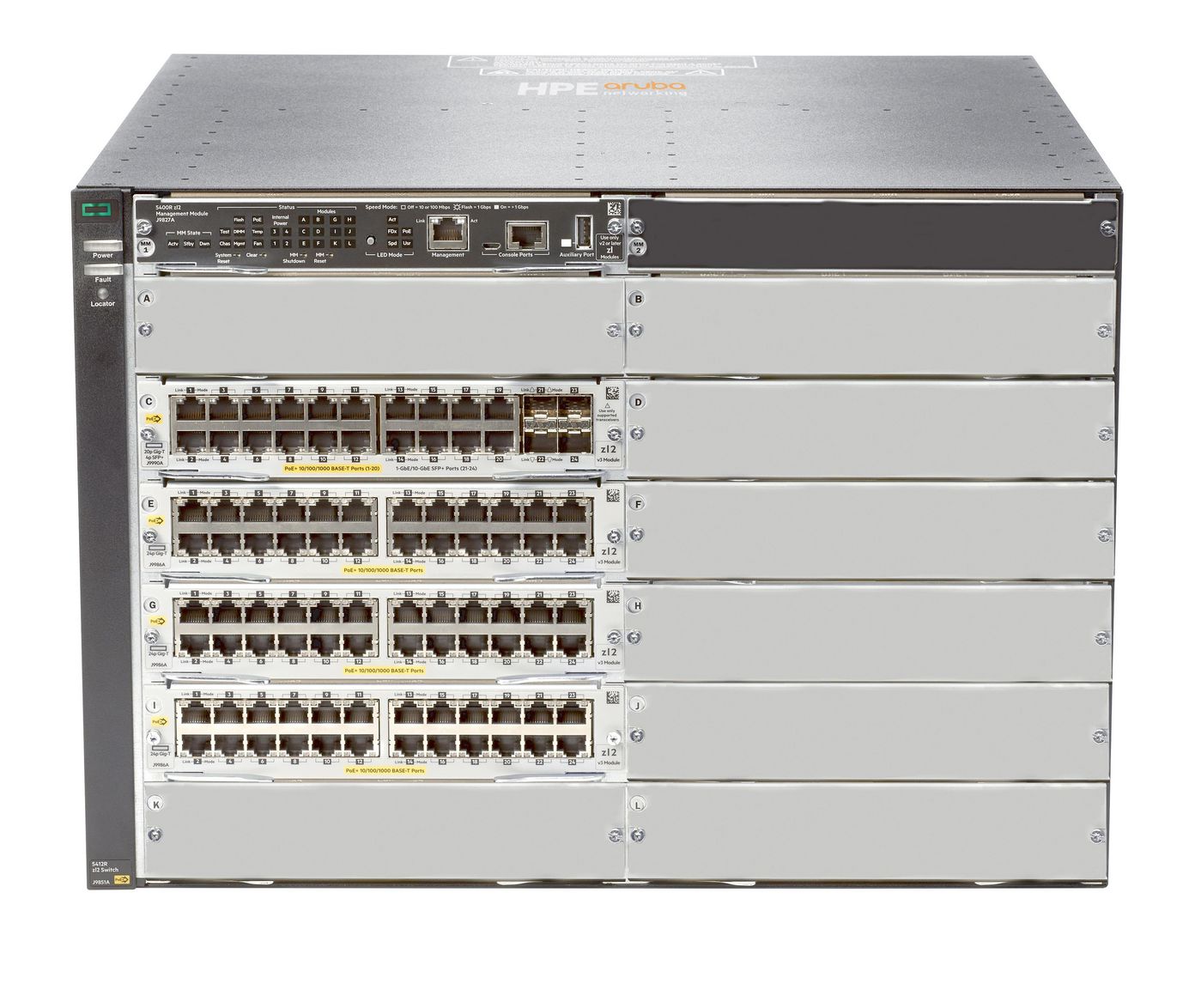 Hewlett Packard Enterprise 5412R 92GT PoE+/4SFP+v3 zl2 **New Retail**