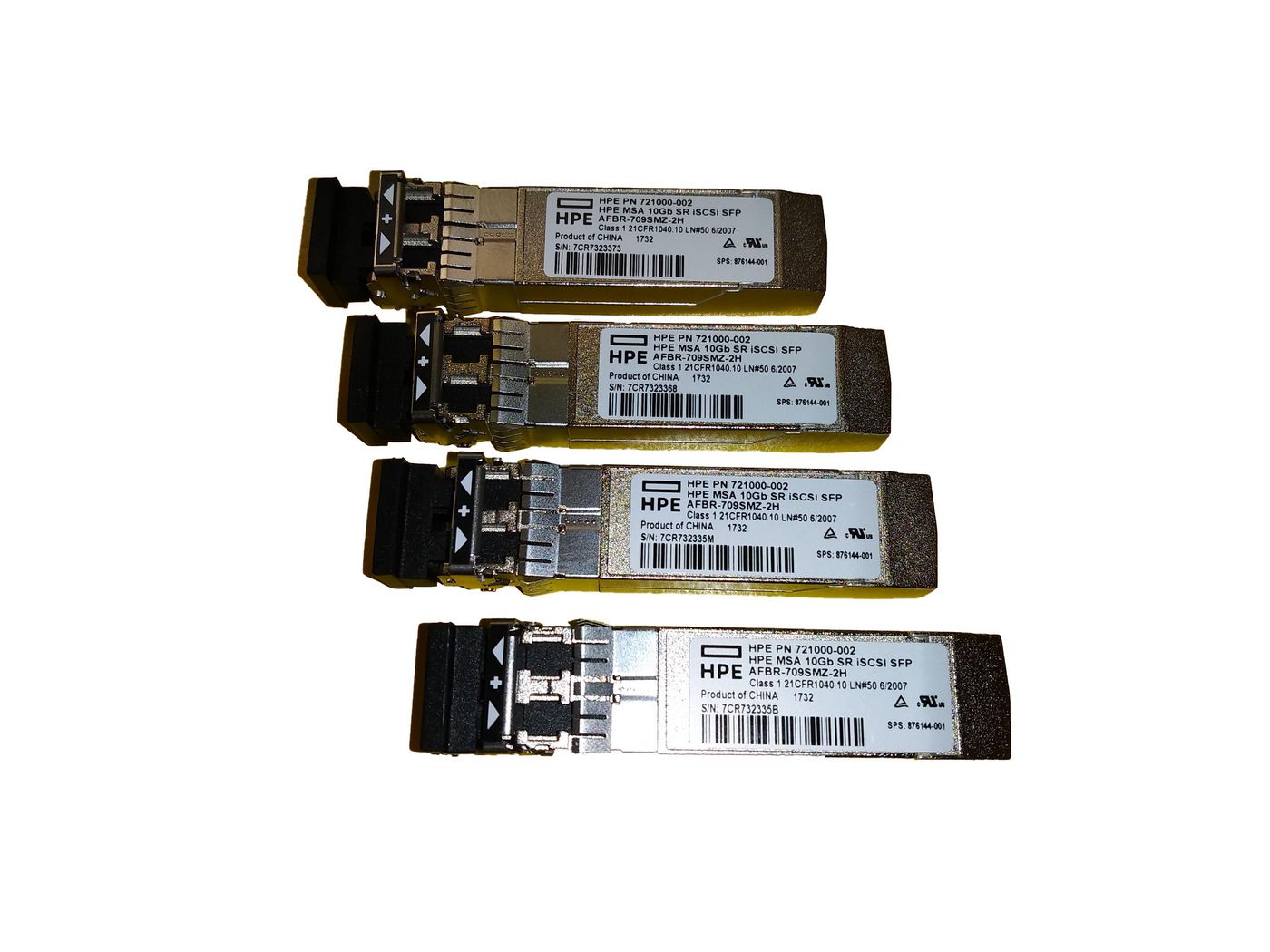 Hewlett Packard Enterprise MSA 2040 10Gb SW iSCSI SFP **New Retail** 4 Pk