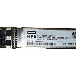 Hewlett Packard Enterprise Storage 64Gbe Sfp56 Short  Wave 1-Pack Extended  Temperature Pull Tab Transceiver