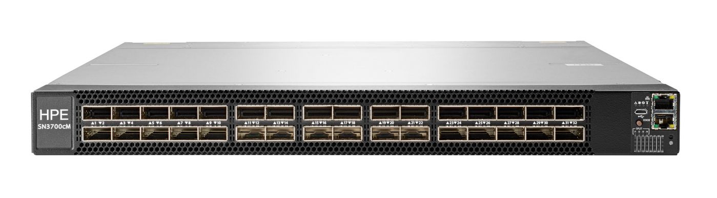 Hewlett Packard Enterprise 100Gbe 32Qsfp28 Power To Connector Airflow Switch Sn3700Cm With Nvidia Cumulus