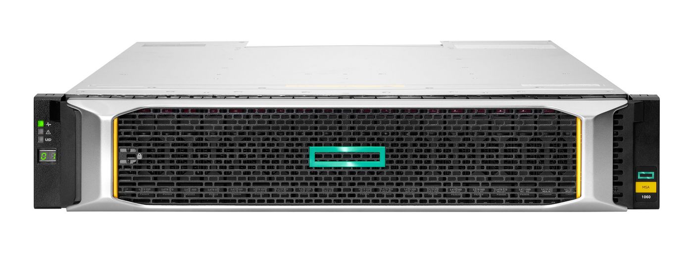 Hewlett Packard Enterprise Msa 1060 Sff 2X16Gb Fc 2-Port Controller 12X1.2Tb Hdd 4X16Gb Sfp Fc Xcvr 14Tb Storage Array