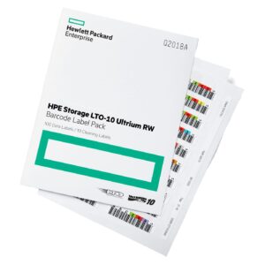 Hewlett Packard Enterprise Storage Lto-10 Ultrium Rw Bar  Code Label Pack
