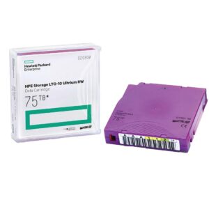 Hewlett Packard Enterprise Storage Lto-10 Ultrium 75Tb  Rw Non Custom Labeled 20 Data  Cartridges With Cases