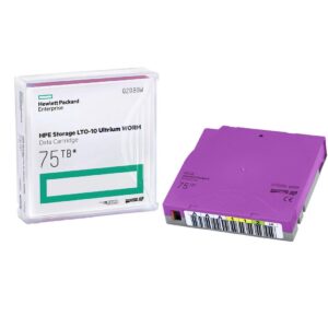 Hewlett Packard Enterprise Storage Lto-10 Ultrium 75Tb  Worm Custom Labeled 20 Data  Cartridges With Cases