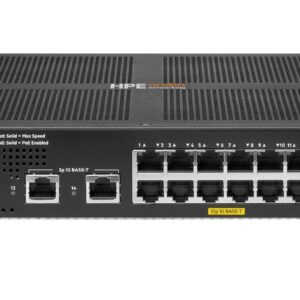 Hewlett Packard Enterprise Aruba Networking Cx 6000 12P  10M/100M/1G Class4 Poe 2P Sfp  1G 139W Switch