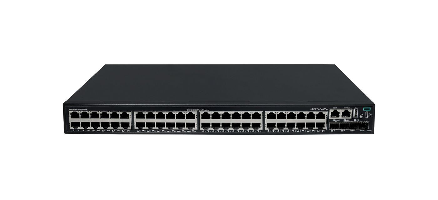 Hewlett Packard Enterprise Networking Cw 2150 48P 10M/100M/1G Poe+ 4P Sfp+ 1G/10G 390W Switch