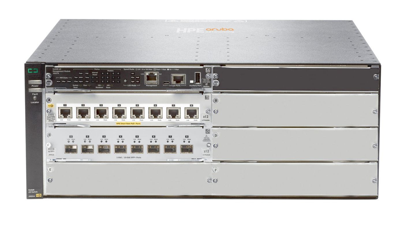 Hewlett Packard Enterprise 5406R 8XGT PoE+/8SFP+v3 zl2 **New Retail**
