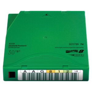 HPE LTO-8 Ultrium 30TB RW Custom Labeled Library Pack 20 Data Cartridges without Cases
