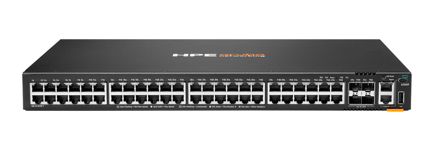 Hewlett Packard Enterprise Aruba Cx 6200F 48G 4Sfp Managed L3 Gigabit Ethernet (10/100/1000) 1U