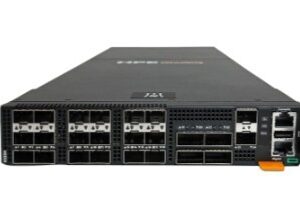 Przełącznik półszerokości H-series SN8325H z 18 portami SFP28 25GbE oraz 4 portami QSFP28 100GbE (zasilanie od strony złączy)
