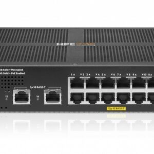 Hewlett Packard Enterprise Aruba Networking Cx 6000 12P  10M/100M/1G Class4 Poe 2P Sfp  1G 139W Switch