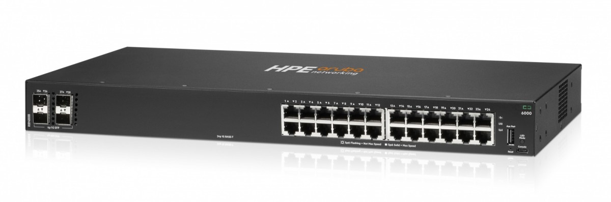 HPE Aruba Networking CX 6000 24P 1G 4SFP Switch R8N88B - obrazek 2