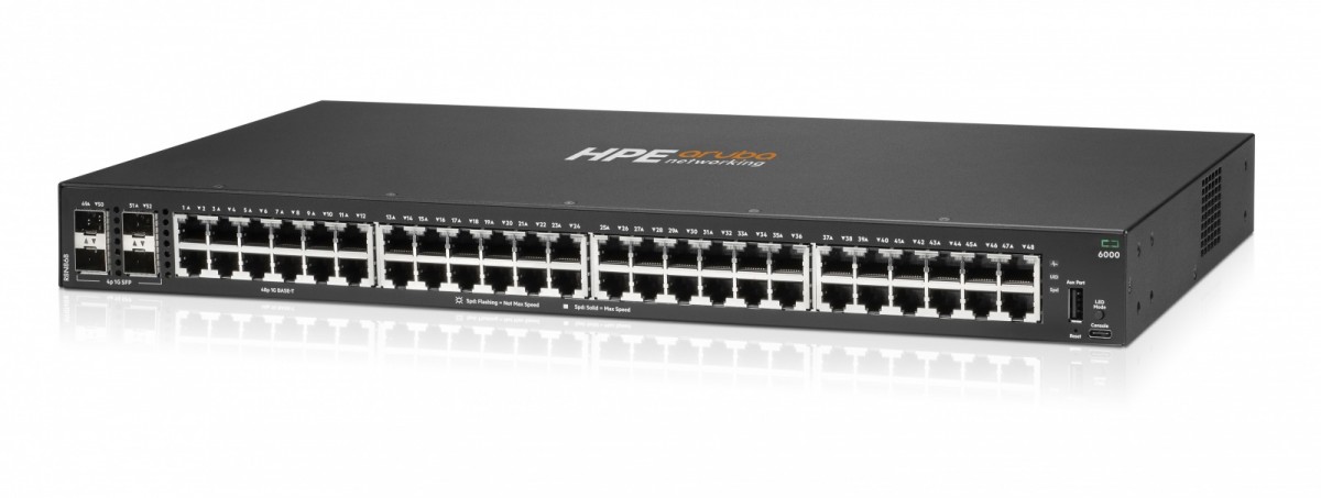 HPE Aruba Networking CX 6000 48p 10M/100M/1G 4p SFP 1G Switch - Dostęp Warstwy 2 - obrazek 2