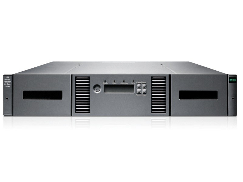 Hewlett Packard Enterprise Storage Msl2024 Gen4 0-Drive 24-Slot Tape Library