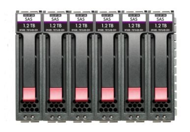 Hewlett Packard Enterprise MSA HDD 7.2TB 2.5inch SAS 12G Ep Bdl R0Q65A, 2.5", 1200 GB, 10000 RPM