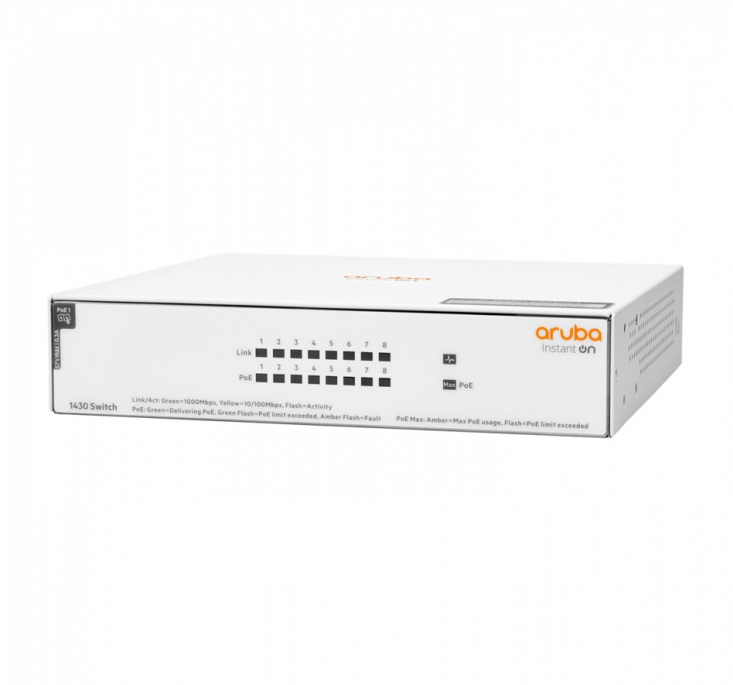 Aruba Instant On 1430 8G Class4 PoE 64W (R8R46A) - obrazek 2