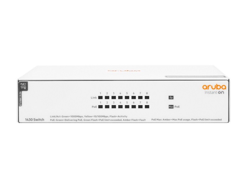 Aruba Instant On 1430 8G Class4 PoE 64W (R8R46A) - obrazek 3