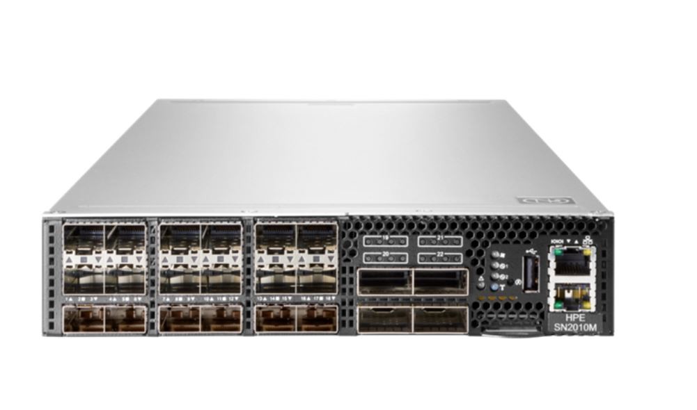 HPE 25GbE 18SFP28 4QSFP28 Power to Connector Airflow Half Width Switch SN2010M with NVIDIA Cumulus - obrazek 3