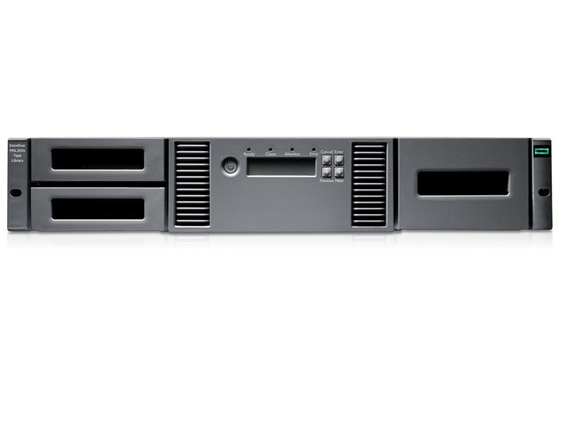 Hewlett Packard Enterprise Storage Msl2024 Tape Library 1X Msl Lto-8 Sas Drive 15X Lto-8 30Tb Data Cartridges