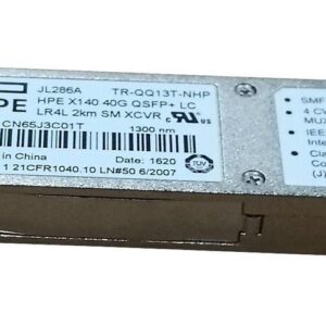 Hewlett Packard Enterprise X140 40G QSFP+LC LR4L 2km **New Retail** SM XCVR