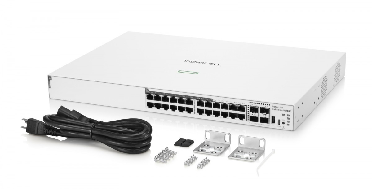 HPE Networking Instant On Switch 24p Gigabit 16p CL4 PoE 4p SFP 195W 1840 S5E29A - obrazek 2