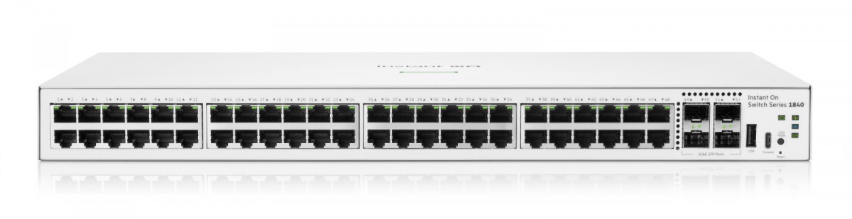 Przełącznik HPE Networking Instant On 1840 (48 × RJ-45 + 4 × SFP)