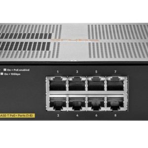 Przełącznik HPE Aruba 2930F (8 × RJ-45 + 2 × SFP+, PoE+) (odnowiony)