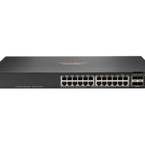 HPE Aruba Networking CX 6300F 24-port 1GbE Class 4 PoE and 4-port SFP56 Switch JL666A#ABB