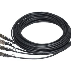 HPE Networking Comware X240 40G QSFP+ to 4x10G SFP+ 3m Direct Attach Copper Splitter Cable JG330AR (odnowiony)