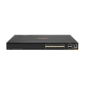 Przełącznik HPE Aruba CX 8360-16Y2C v2 (16 × SFP28 + 2 × QSFP28, przepływ powietrza z przodu do tyłu) – z 3 wentylatorami i 2 zasilaczami AC