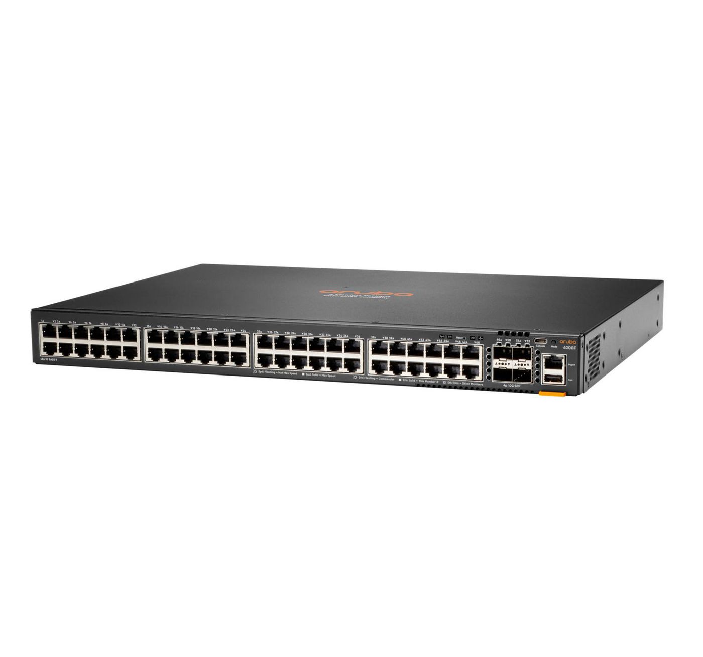 Hewlett Packard Enterprise Aruba Networking Cx 6200F 48G Class-4 Poe 4Sfp 370W Taa Managed L3 Gigabit Ethernet (10/100/1000) Power Over Ethernet (Poe) 1U