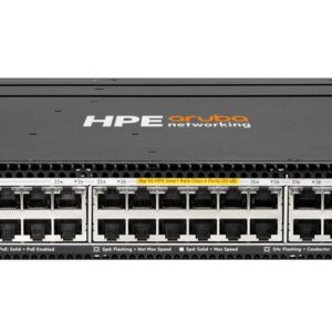HPE Aruba Networking CX 6300M 12p CL8 PoE 36p CL6 PoE Smart Rate 1G/2.5G/5G 2p 50G 2p 10G Switch R8S91A