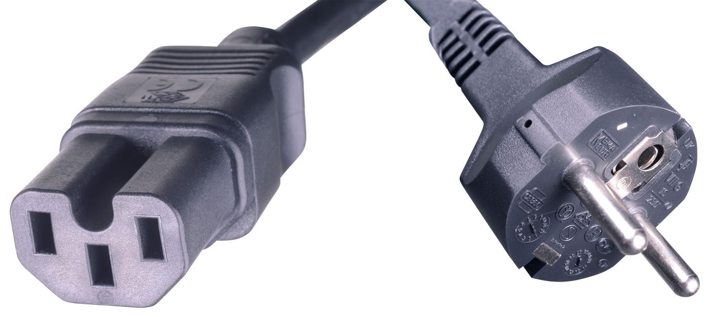 Kabel zasilający HPE C15 – wtyczka CEE 7/7, 2,5 m (Europa)