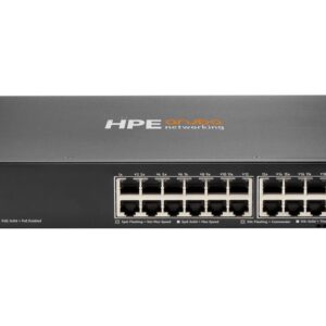 HPE Aruba Networking CX 6300F 24-port 1GbE Class 4 PoE and 4-port SFP56 Switch JL666A