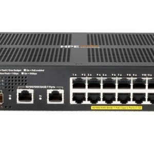 Hewlett Packard Enterprise ARUBA 2930F 12G POE+ SWITCH Aruba 2930F 12G PoE+  2G/2SFP+, Managed, L3, Gigabit Ethernet (10/100/1000), Power over Ethernet