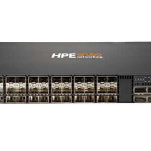 Przełącznik HPE Aruba CX 8325-48Y8C (48 × SFP28 + 8 × QSFP28, przepływ powietrza z przodu do tyłu) – z 6 wentylatorami i 2 zasilaczami DC