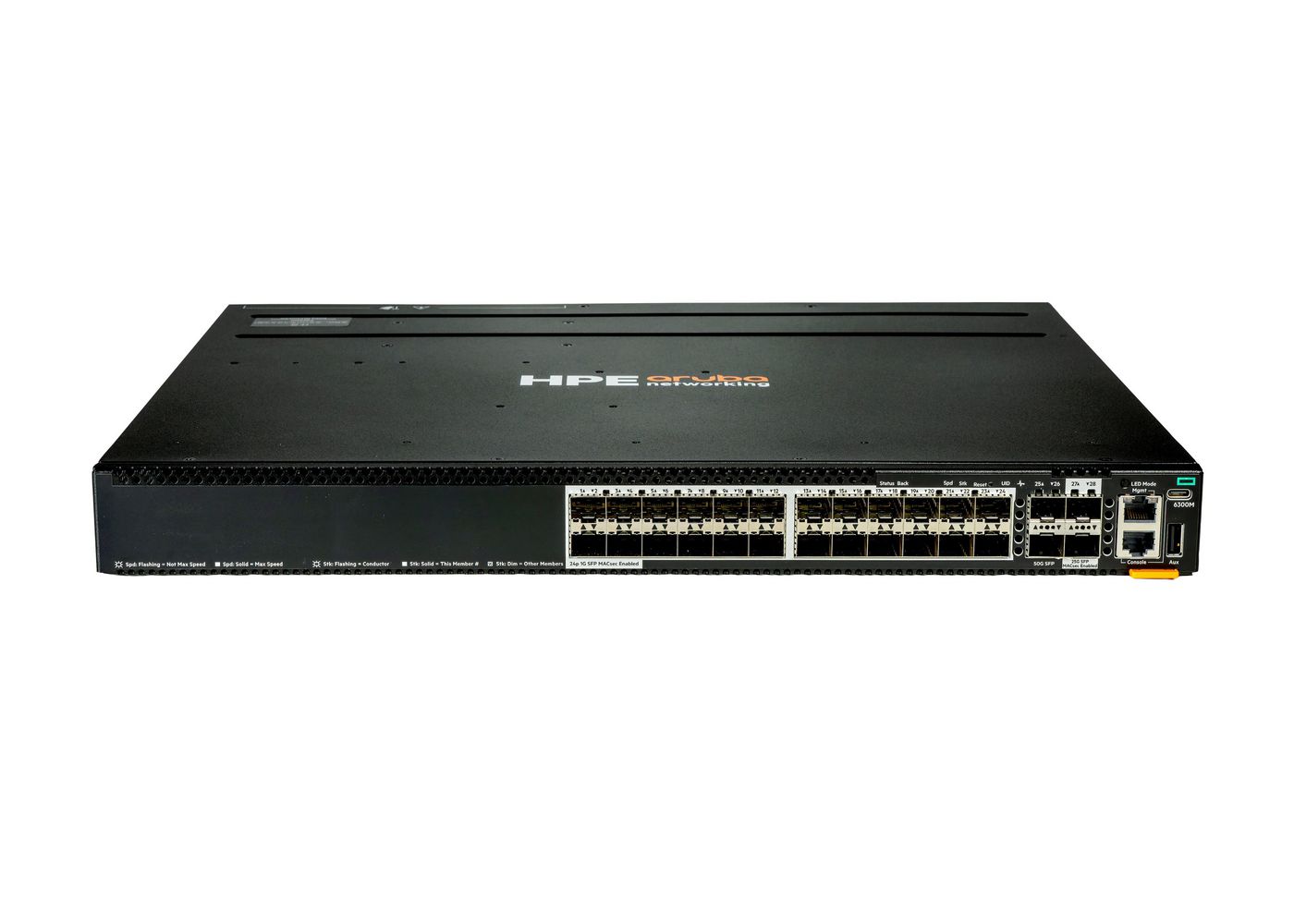 Hewlett Packard Enterprise Aruba Networking Cx 6300M 24P Sfp 1G 2P Sfp56 50G 2P Sfp28 25G Macsec Switch