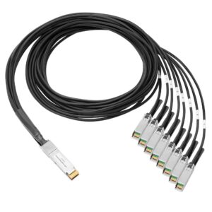 Kabel DAC HPE Aruba Networking QSFP-DD do 8× SFP28 (rozgałęźnik, 200 Gb/s, 2 m)