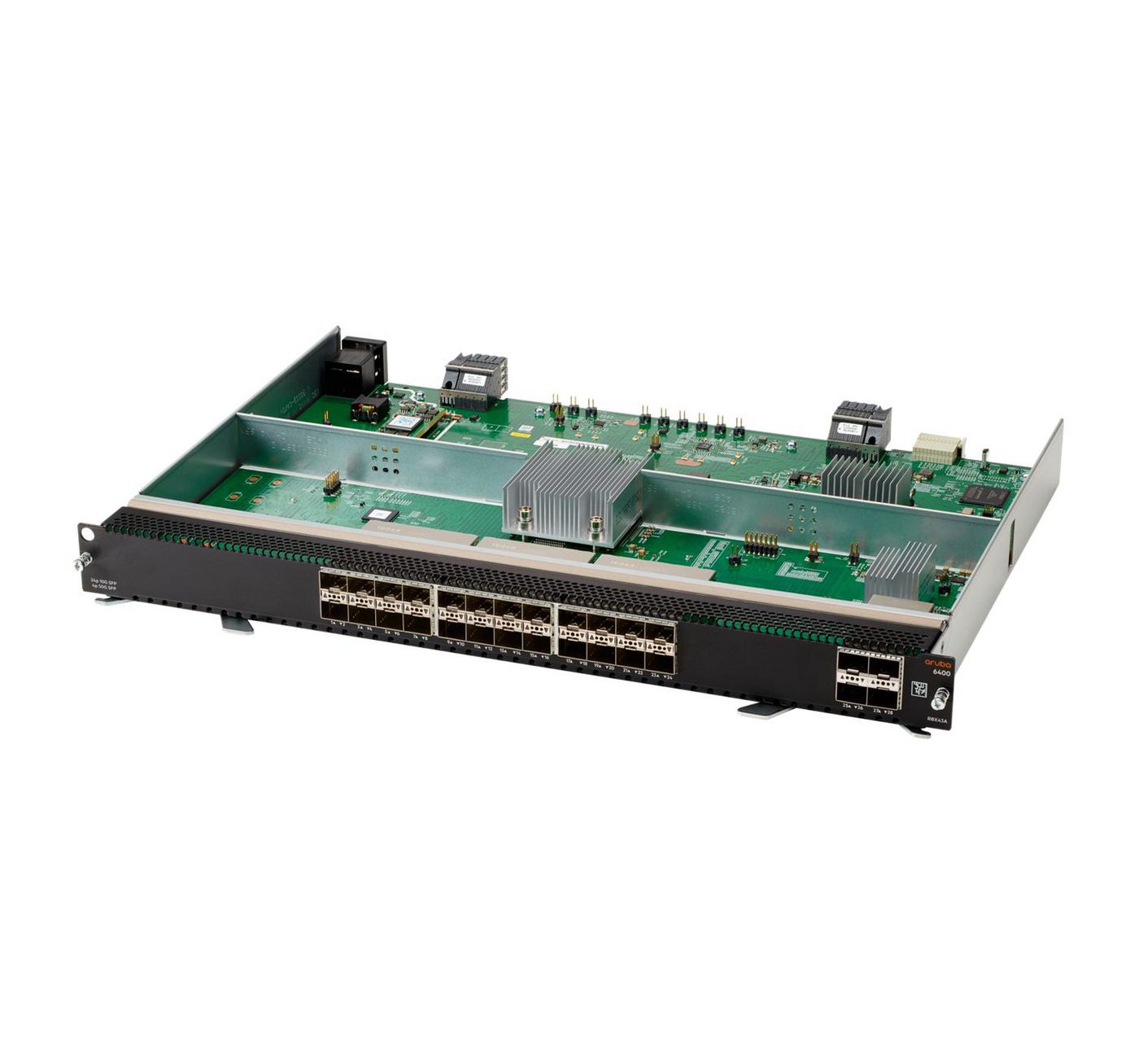 Moduł portów HPE Aruba Networking 6400 v2 z 24 portami SFP+ i 4 portami SFP56 (odnowiony)