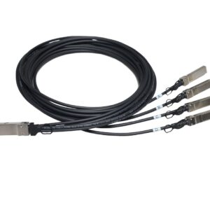 HPE Networking Comware X240 40G QSFP+ to 4x10G SFP+ 5m Direct Attach Copper Splitter Cable JG331A