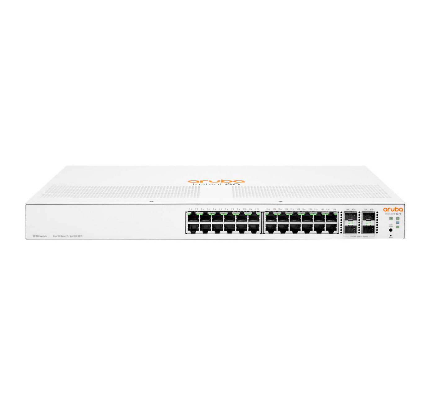 Hewlett Packard Enterprise Aruba Networking Instant On 1930 24G Class4 Poe 4Sfp/Sfp+ 195W Managed L2+ Gigabit Ethernet (10/100/1000) Power Over Ethernet (Poe) 1U